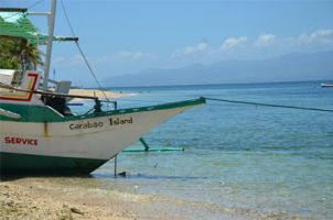 Carabao Island with Boracay in the background