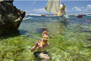 Snorkeling in Carabao's wild nature