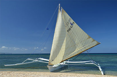 Island hopping by sailboat