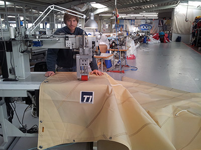 Paraw sail build in Germany
