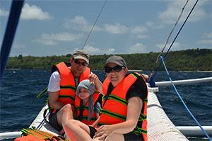 Children family Sailing